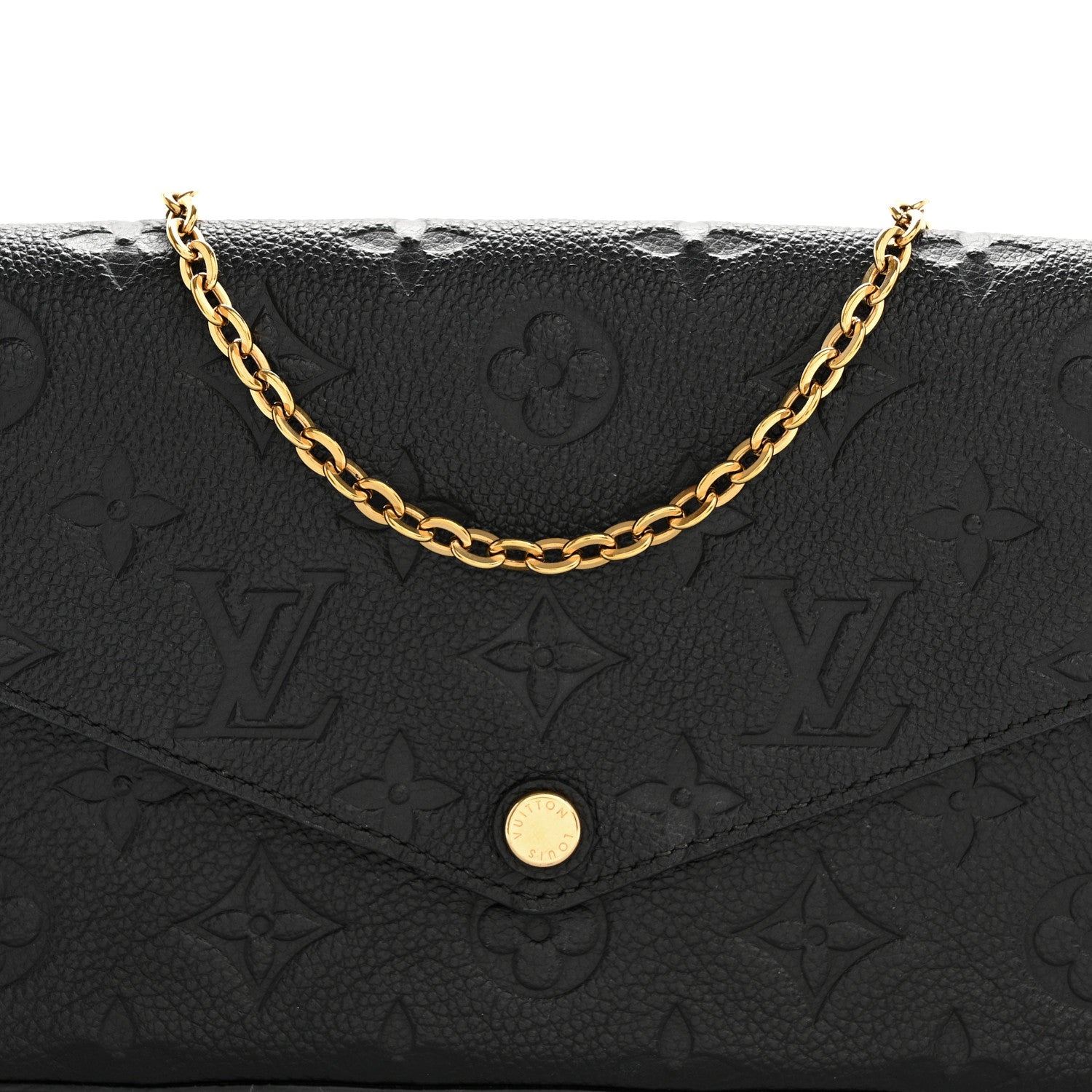 Louis Vuitton Empreinte Pochette Felicie Chain Wallet Black 8 of 10