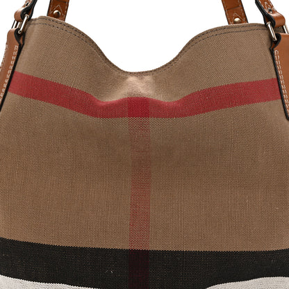 Burberry Canvas Mega Check Medium Maidstone Saddle Brown 9 of 12