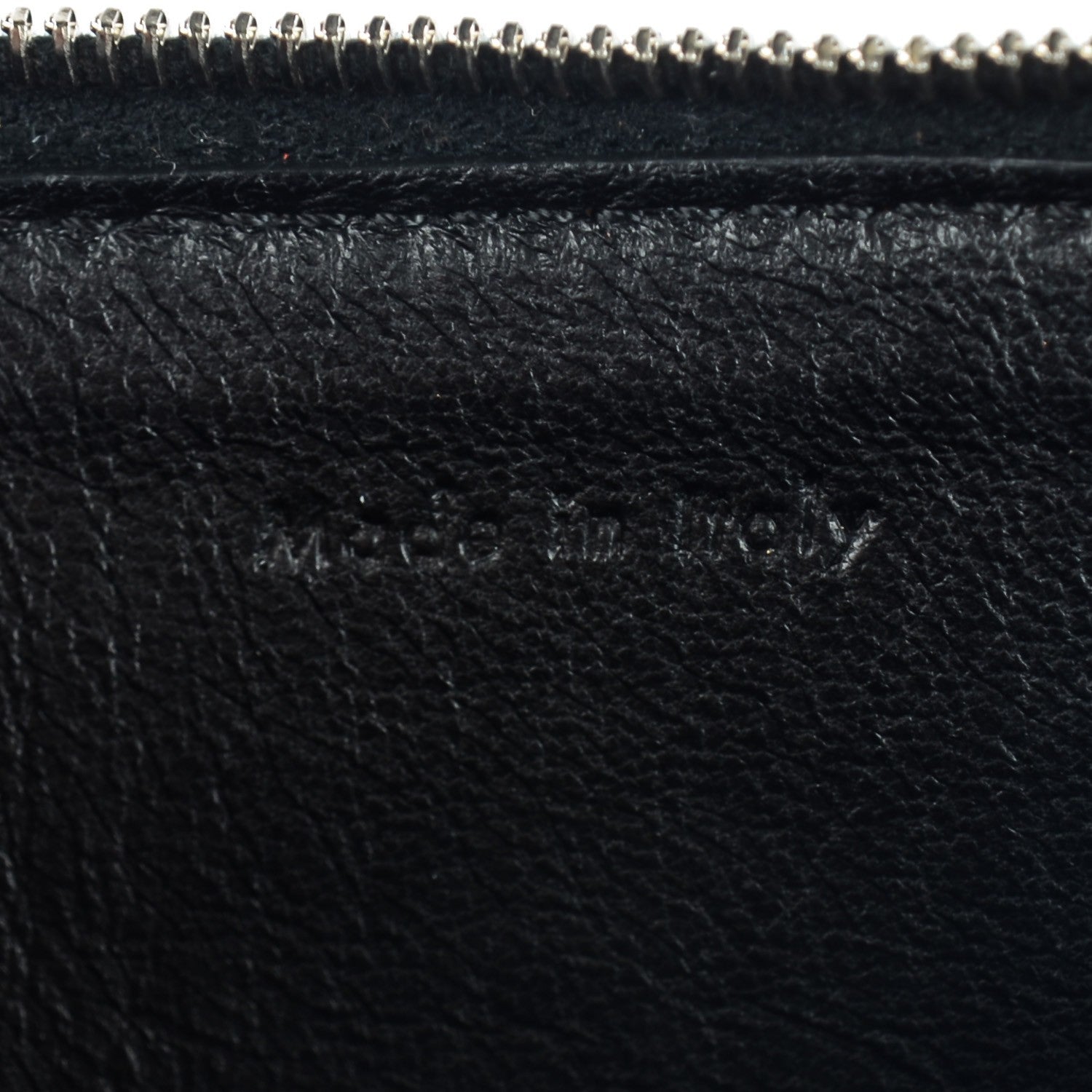 Celine Lambskin Bi-Color Solo Clutch Pouch Black 6 of 6