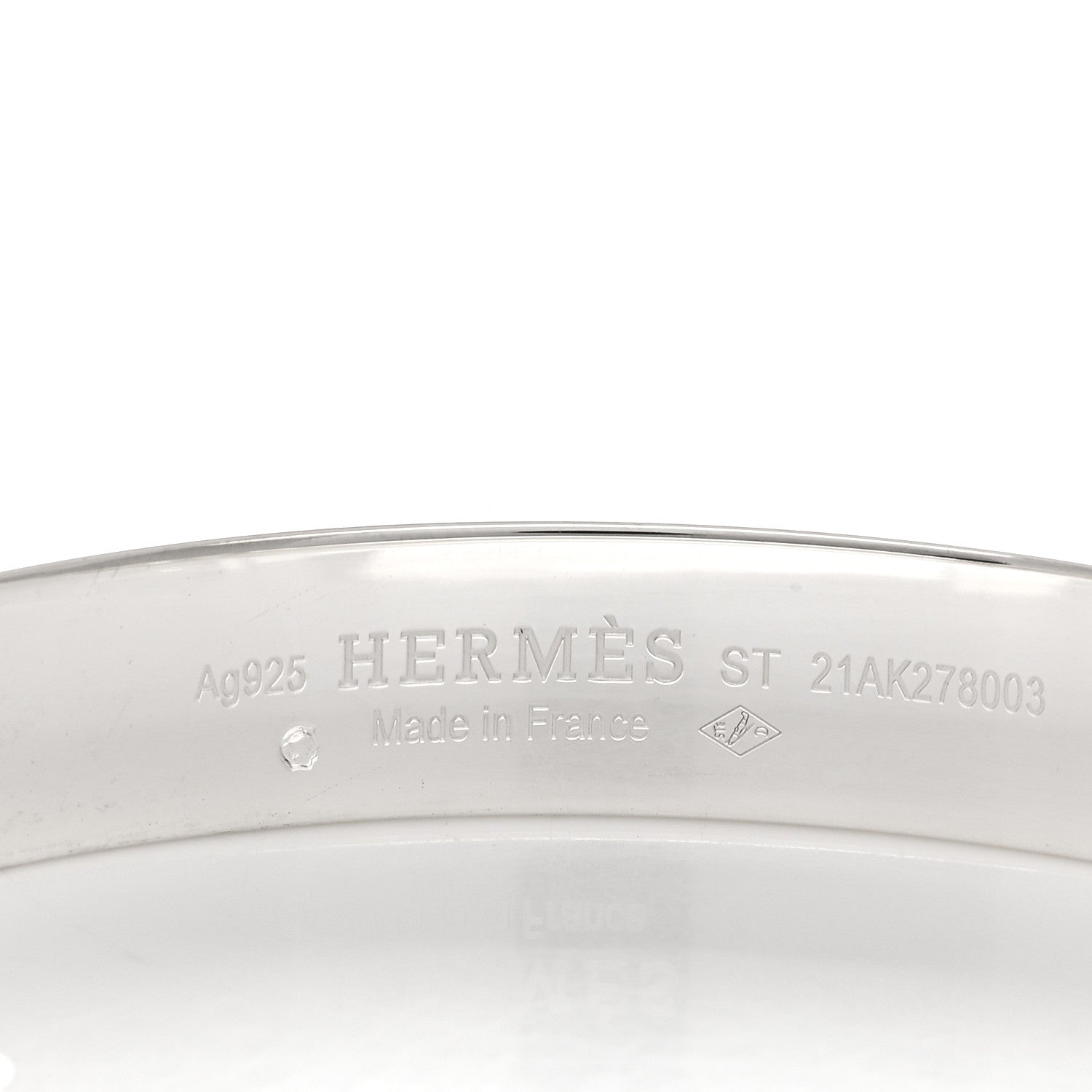 Hermes Sterling Silver PM Collier De Chien Bracelet ST 3 of 3