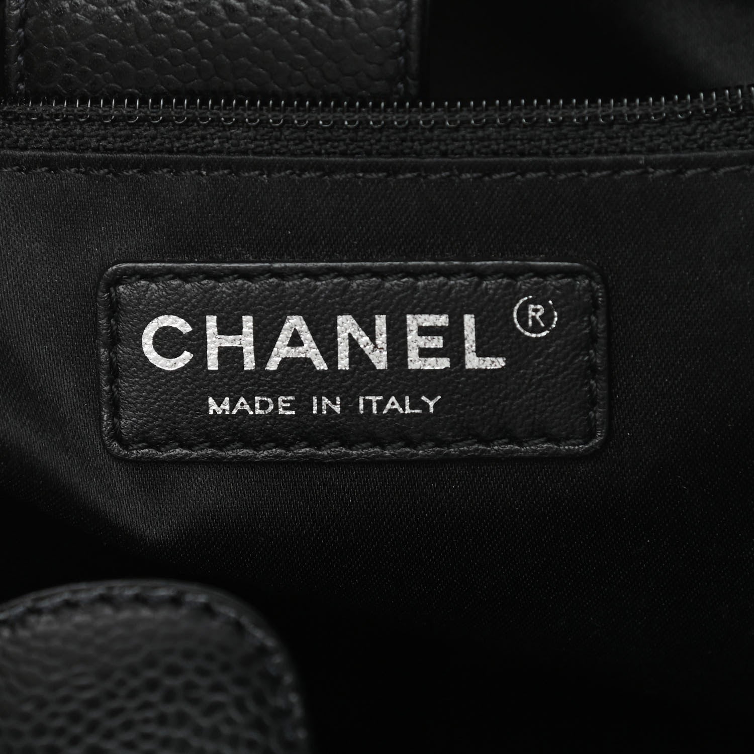 Chanel Caviar Quilted Vertical Grand Shopping Tote GST Black 6 of 12