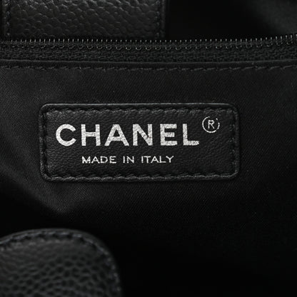 Chanel Caviar Quilted Vertical Grand Shopping Tote GST Black 6 of 12