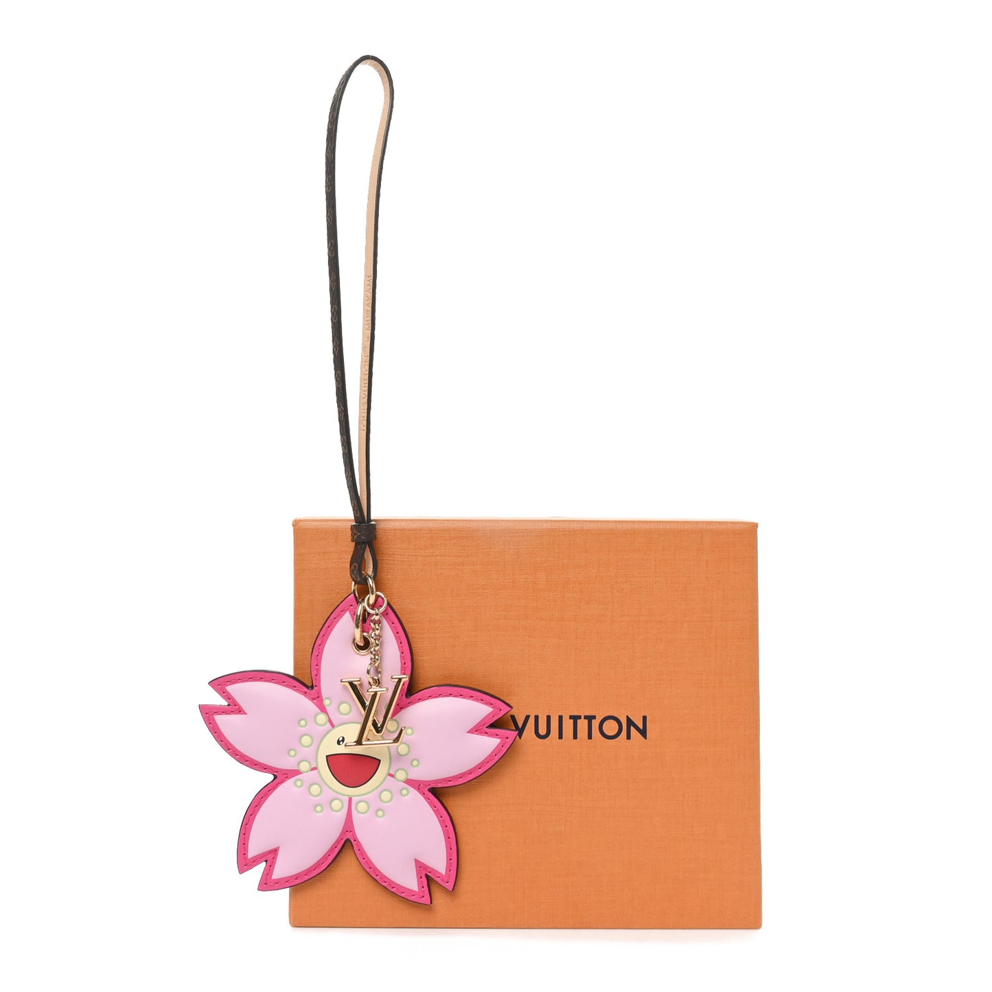 LV X TM Cherry Blossom Bag Charm Pink