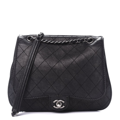 Chanel Calfskin Coco Twin Large Flap Black 1 of 13