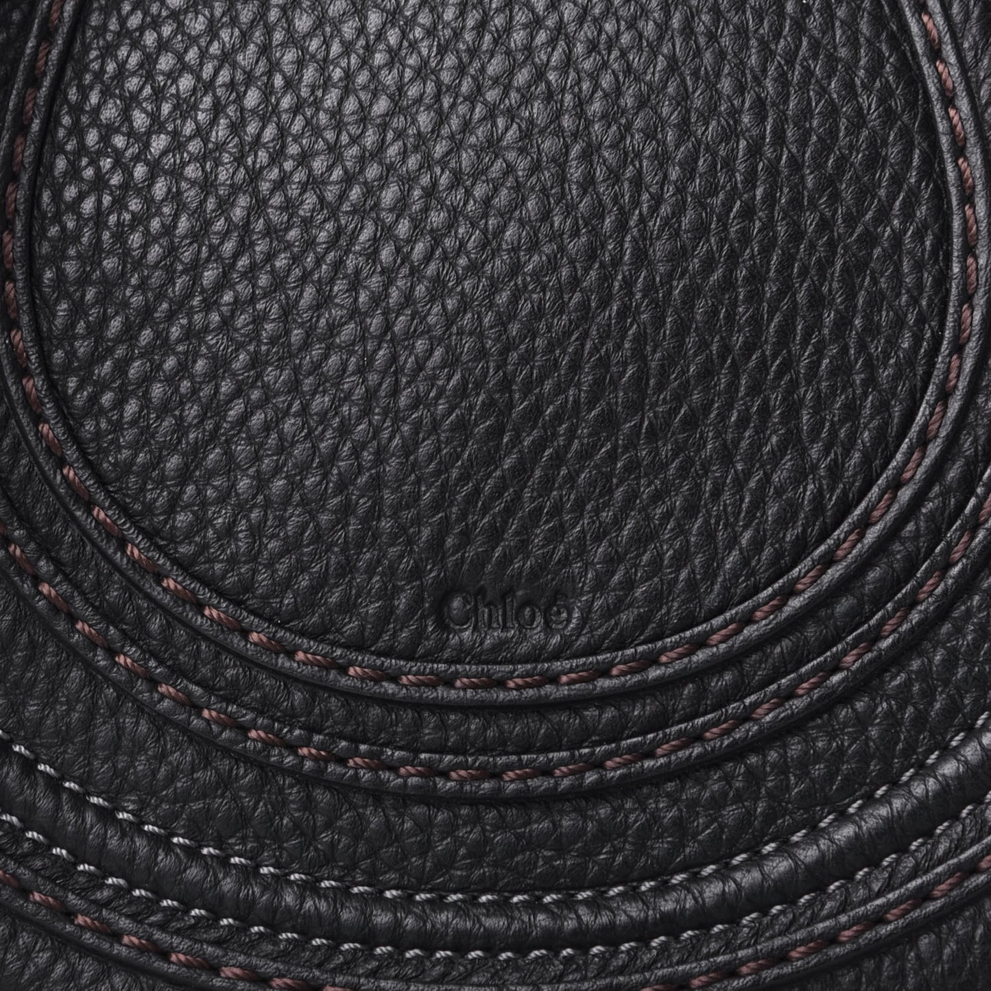 Calfskin Mini Marcie Round Crossbody Bag Black