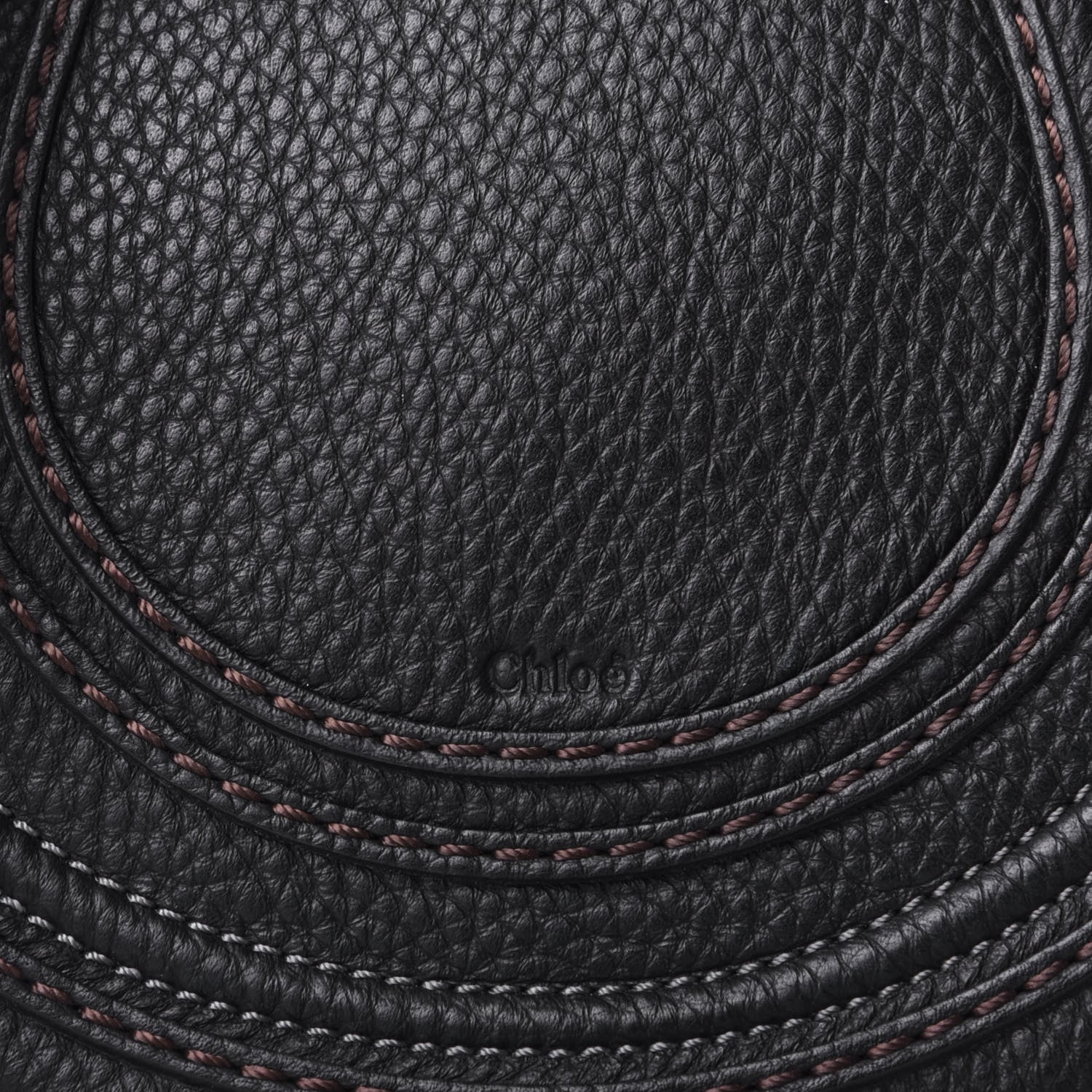 Chloe Calfskin Mini Marcie Round Crossbody Bag Black 7 of 9