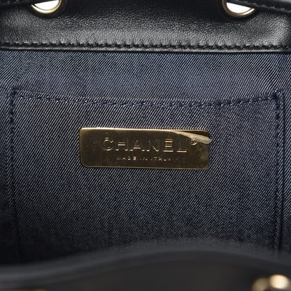 Chanel Lambskin CC Drawstring Backpack Black 6 of 9