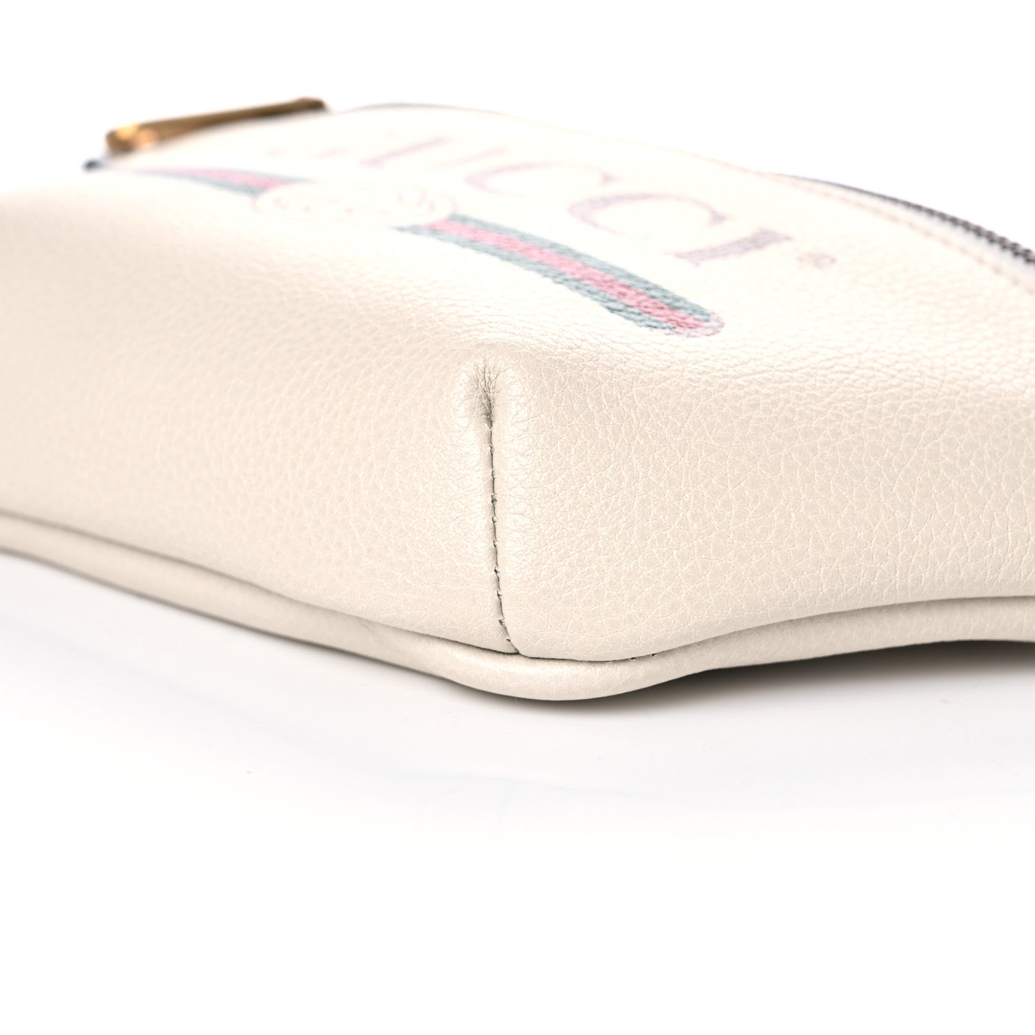 Gucci Grained Calfskin Small Logo Belt Bag White 9 of 9