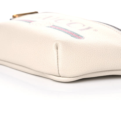 Gucci Grained Calfskin Small Logo Belt Bag White 9 of 9