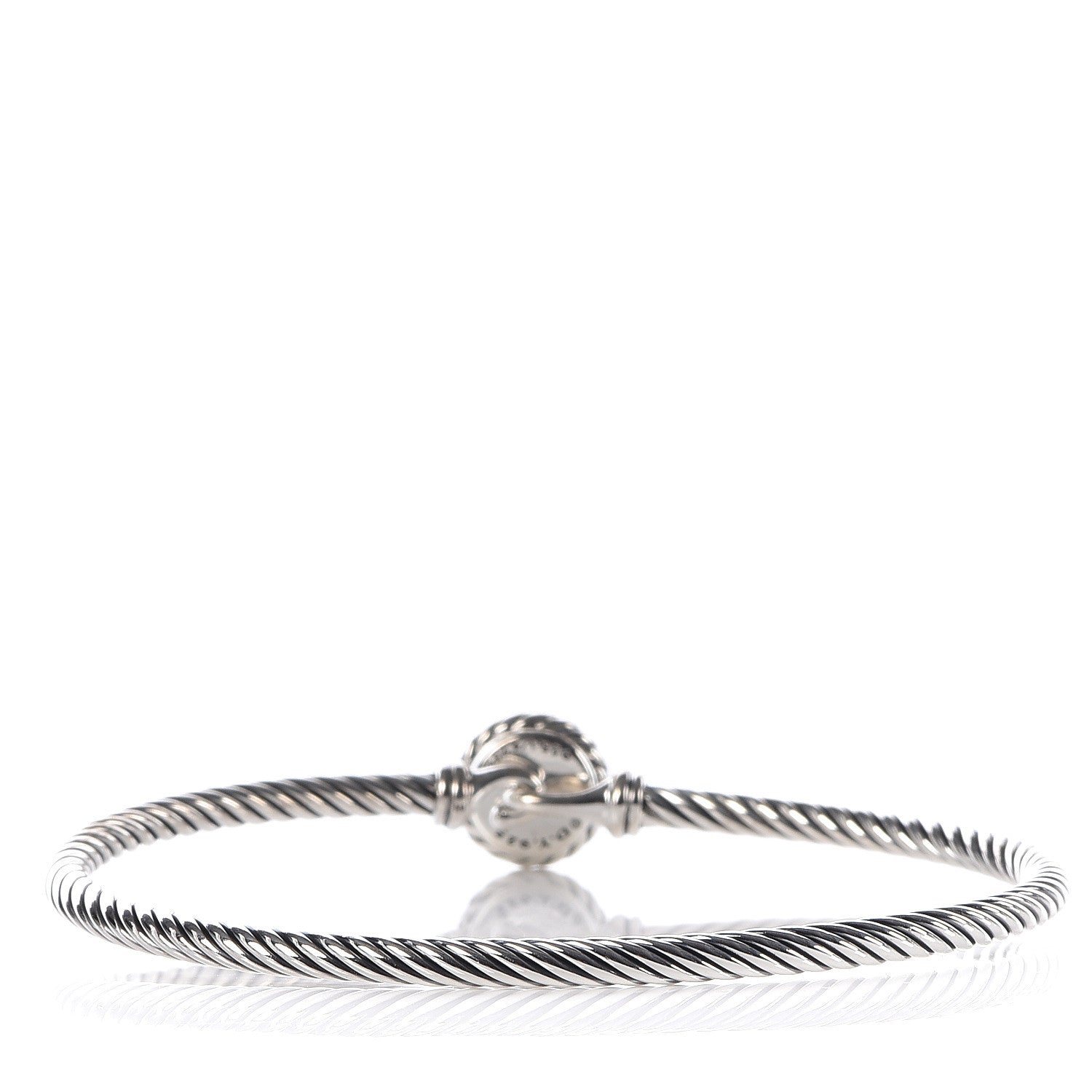 David Yurman Sterling Silver 18K Yellow Gold 3mm Chatelaine Bracelet 3 of 5