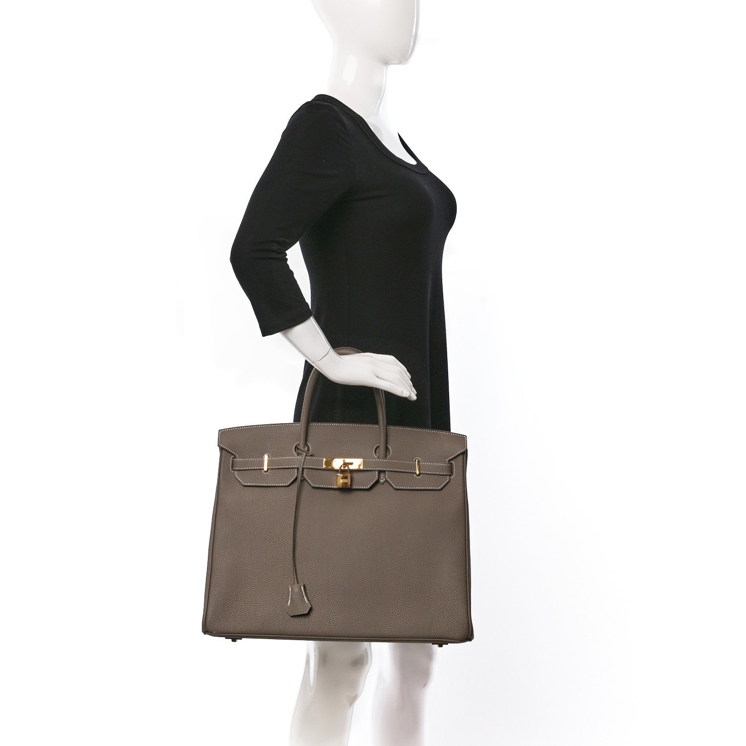 Hermes Togo Birkin 40 Etoupe 2 of 14