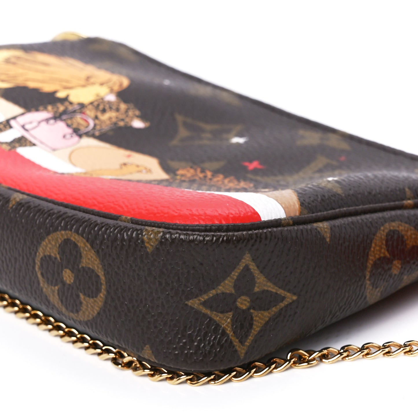 Monogram 2018 Christmas Animation Mini Cats Pochette Accessories