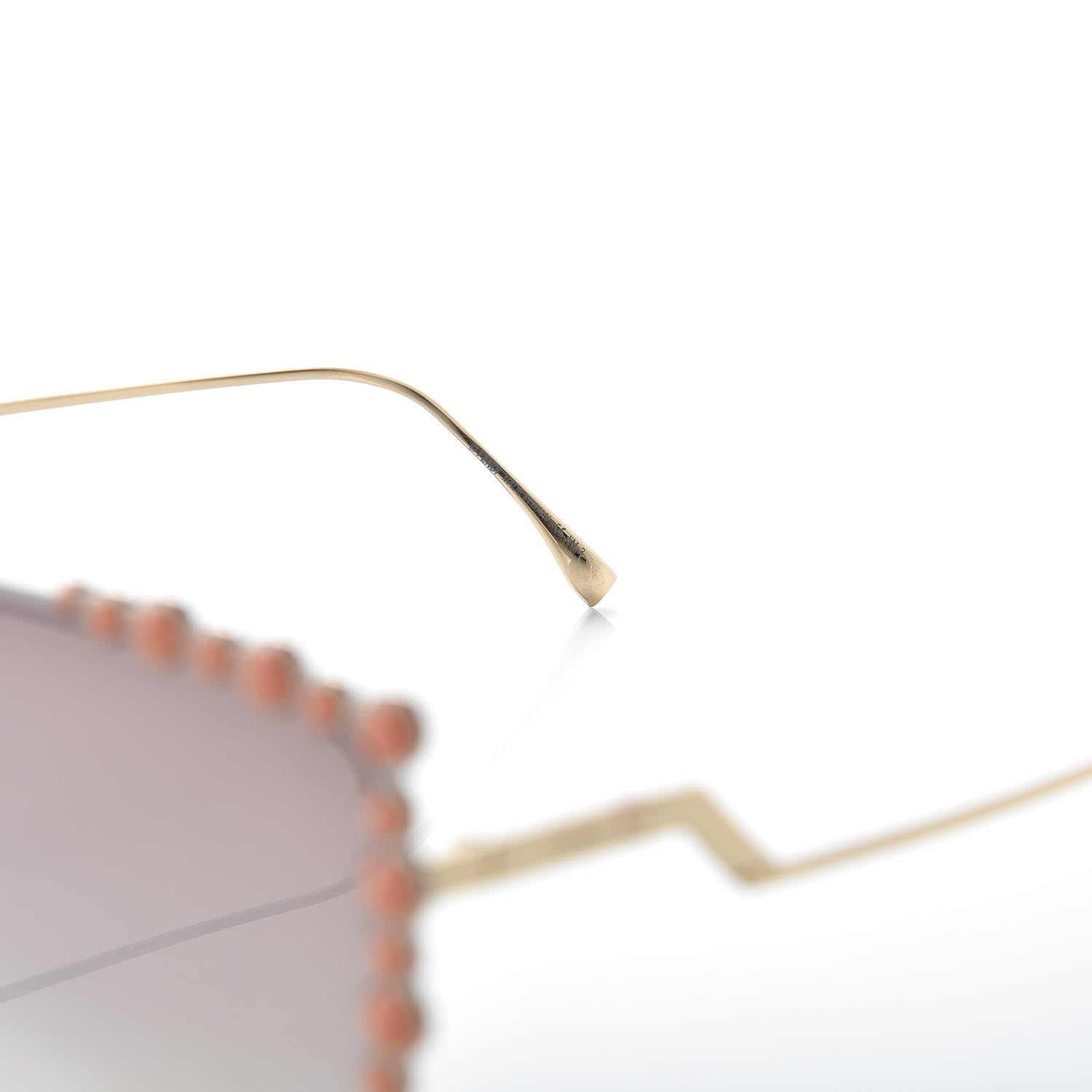 Fendi Square Dots Sunglasses FF 0259/S Gold 6 of 7
