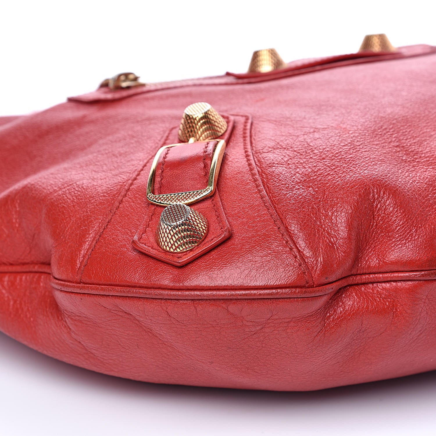 Balenciaga Chevre Giant 21 Gold Hardware Hobo Rouge Vermillon 8 of 16