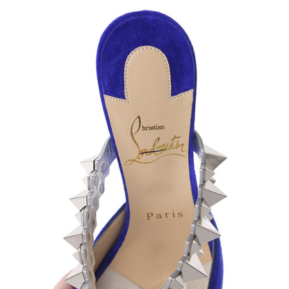 Christian Louboutin Veau Velours Specchio Planet Choc 80 Mule 36 Elixir 7 of 7