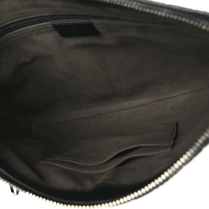 Gucci Guccissima Signature Small Messenger Bag Black 6 of 10