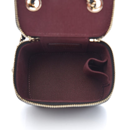 Chanel Caviar Quilted Mini Vanity Case With Chain Black 5 of 10