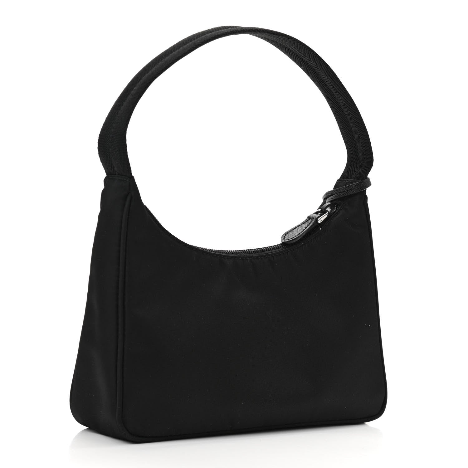 Prada Tessuto Nylon Saffiano Lunar New Year Mini Re-Edition 2000 Bag Black Fuoco 3 of 9