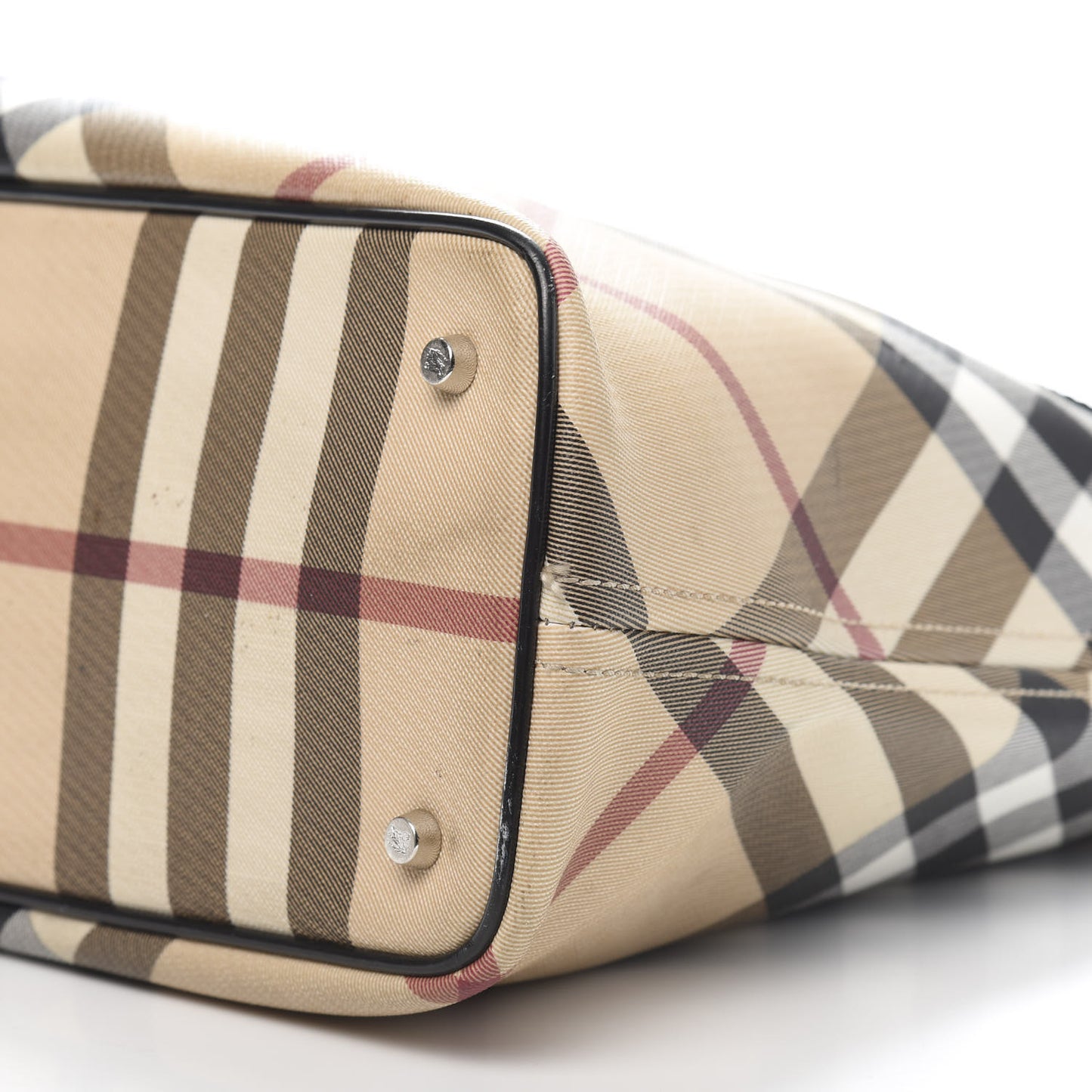 Supernova Check Tote Black