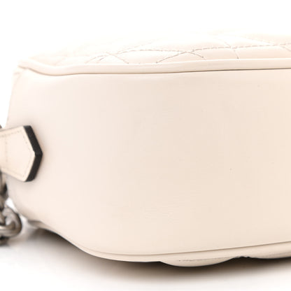 Gucci Calfskin Matelasse Aria Small GG Marmont Chain Shoulder Bag Mystic White 9 of 12