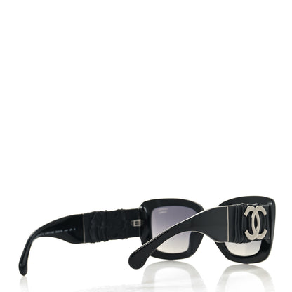 Chanel Acetate Calfskin Polarized Square Sunglasses 5473-Q-A Black 4 of 8