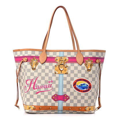 Louis Vuitton Damier Azur Summer Trunks Hawaii Neo Neverfull MM 1 of 12