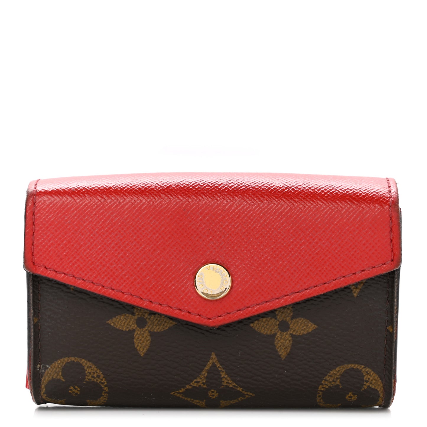 Monogram Sarah Multicartes Coquelicot