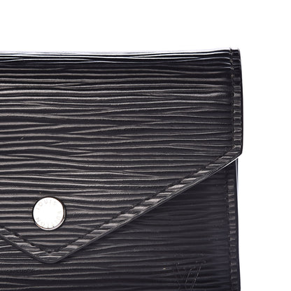 Louis Vuitton Epi Victorine Wallet Black 10 of 11