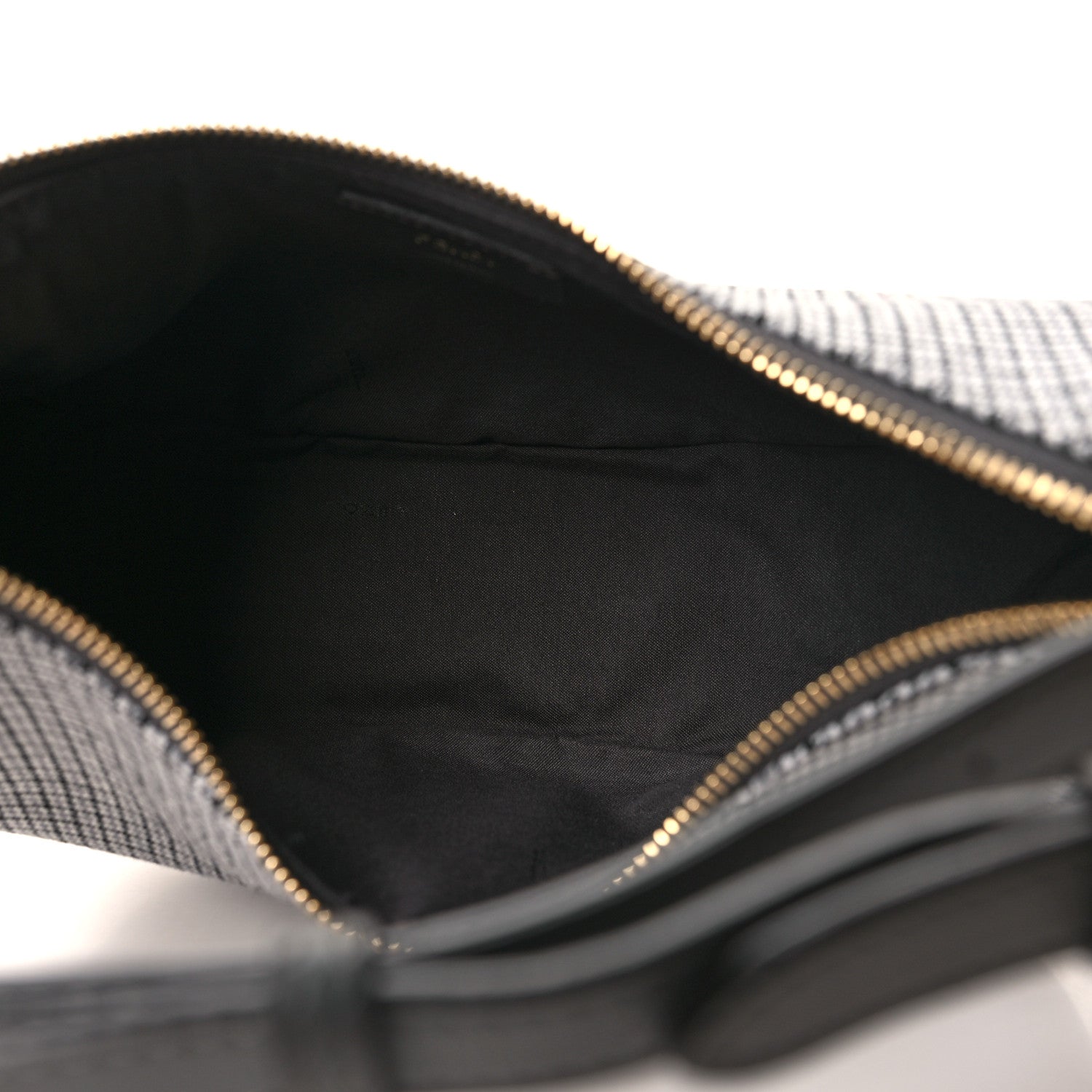 Fendi Wool Vitello Grace Small Houndstooth Small Fendigraphy Hobo Bag Grigio Anthracite 5 of 10