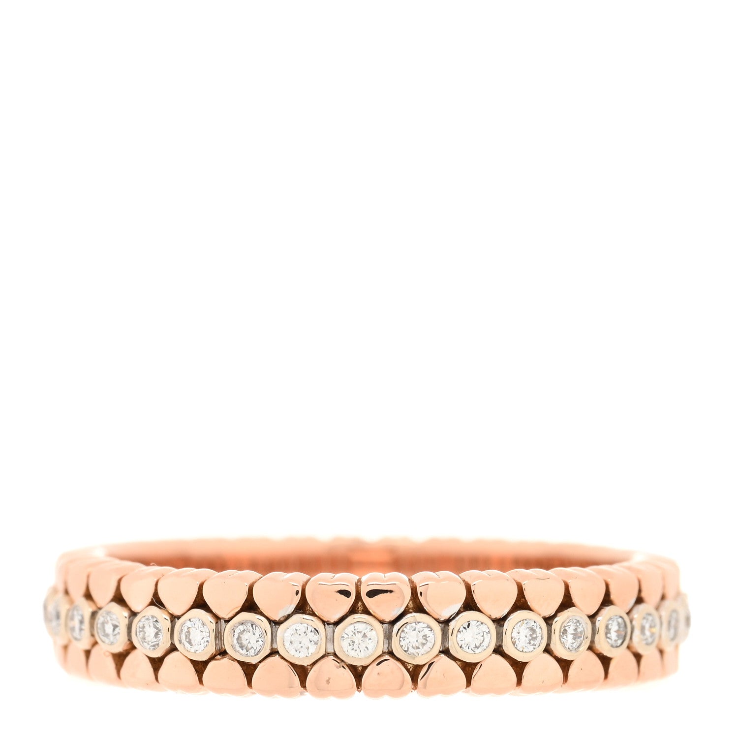 Tiffany 18K Rose Gold Diamond Paloma Picasso Crown of Hearts Band Ring 56 7.5 3 of 4