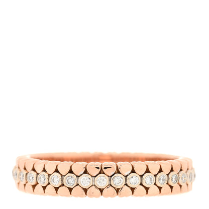 Tiffany 18K Rose Gold Diamond Paloma Picasso Crown of Hearts Band Ring 56 7.5 3 of 4