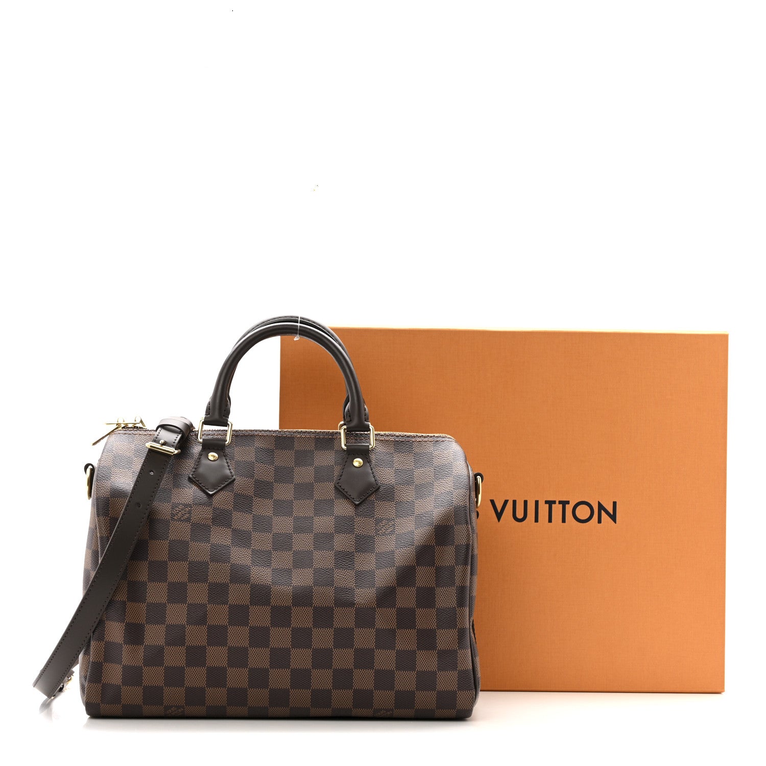 Louis Vuitton Damier Ebene Speedy Bandouliere 30 12 of 12
