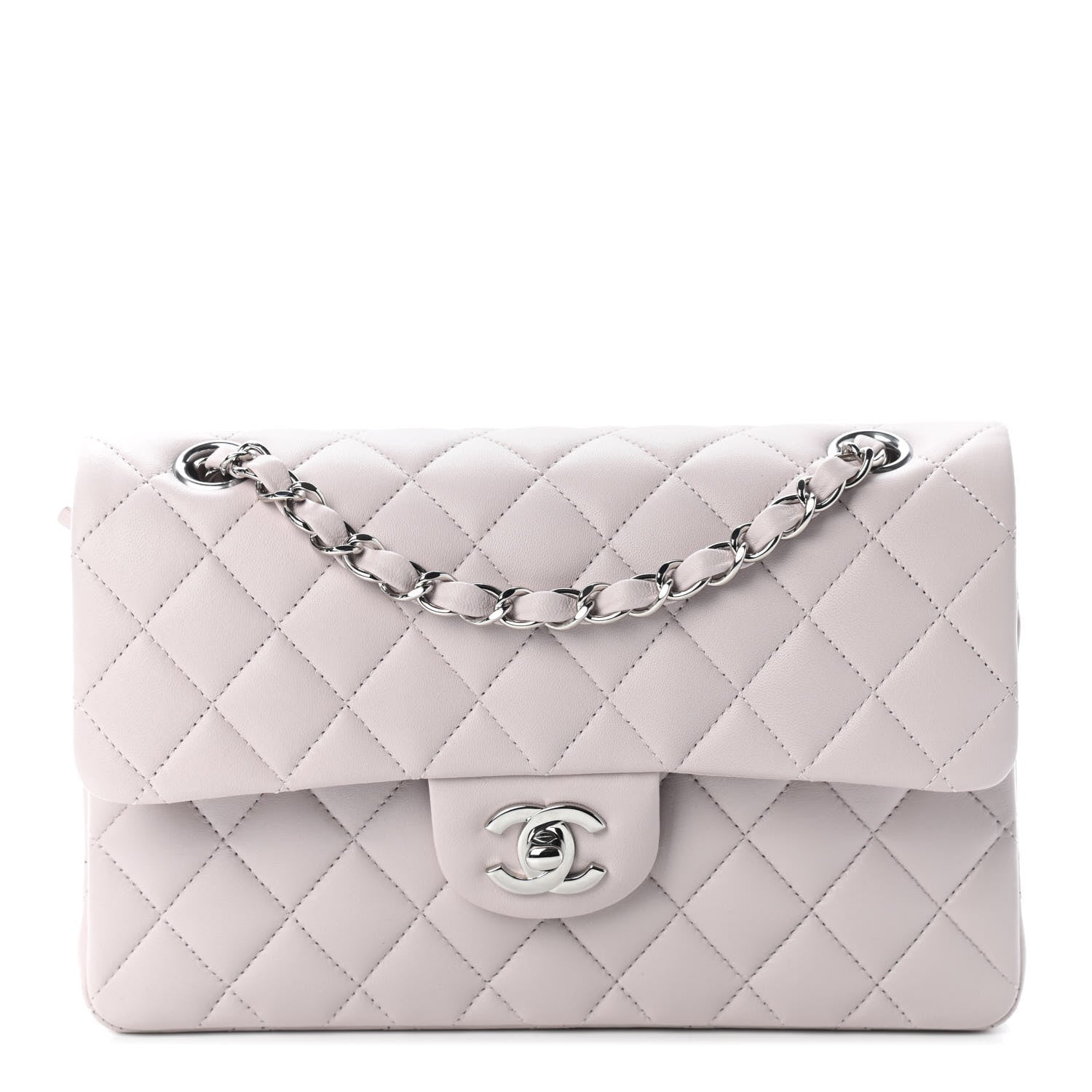 Chanel Lambskin Quilted Small Double Flap Light Purple 1 of 9