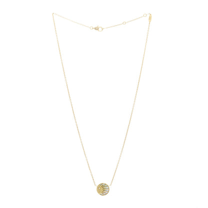 Christian Dior 18K Yellow White Gold Diamond Black Onyx Mother of Pearl Rose Celeste Pendant Necklace 4 of 8