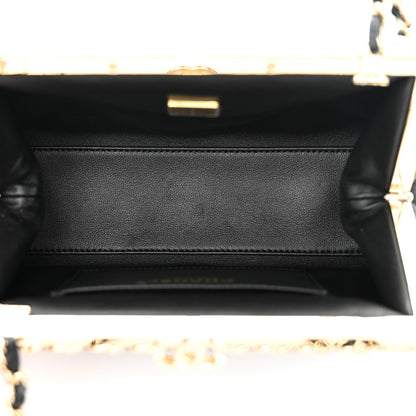 Chanel Lambskin Quilted CC Kisslock Clutch Black 5 of 11