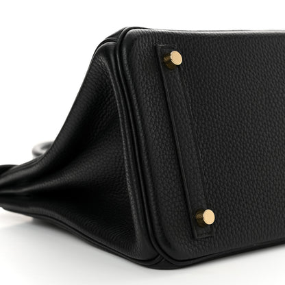 Hermes Taurillon Clemence Birkin 30 Black 9 of 12