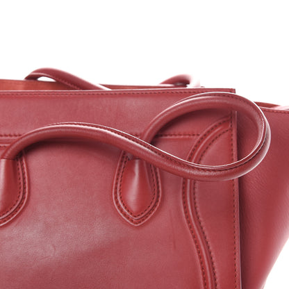 Celine Supple Calfskin Medium Phantom Luggage Red 16 of 19