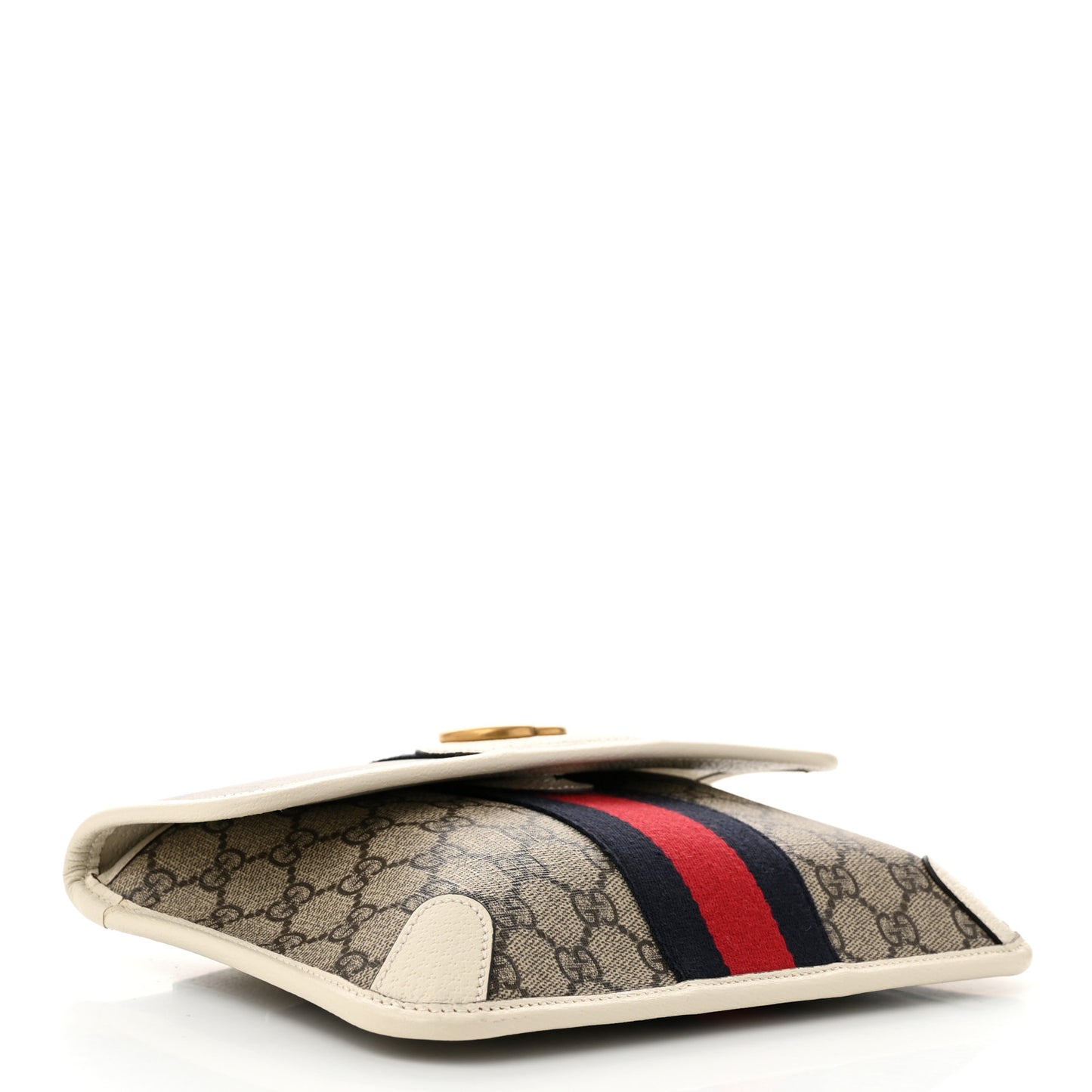 GG Supreme Monogram Web Small Ophidia Belt Bag 80 32 Beige Ebony White