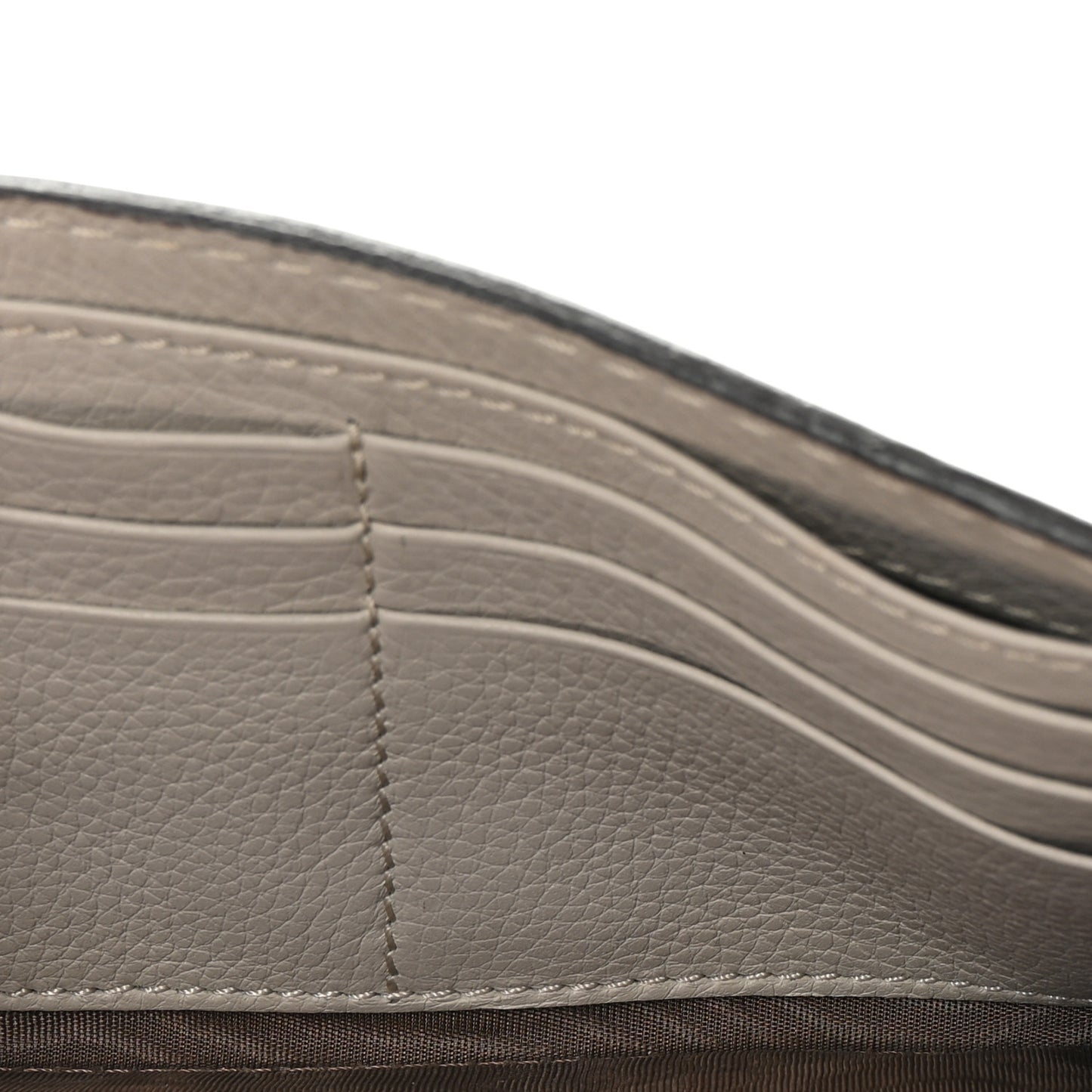 Calfskin Marcie Continental Flap Wallet Dove