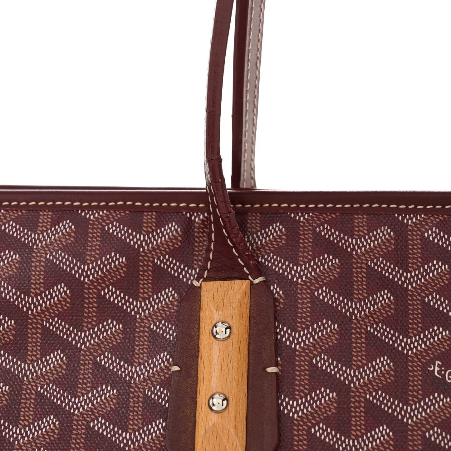 Goyardine Marquises Tote Burgundy