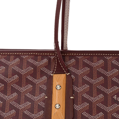 Goyard Goyardine Marquises Tote Burgundy 17 of 24
