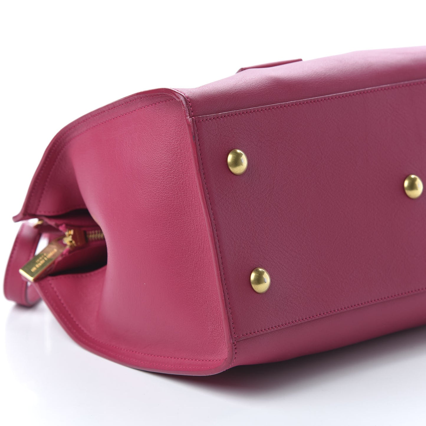 Calfskin Small Classic Y Cabas Fuchsia