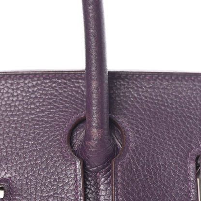 Hermes Taurillon Clemence JPG Birkin 42 Raisin 25 of 56