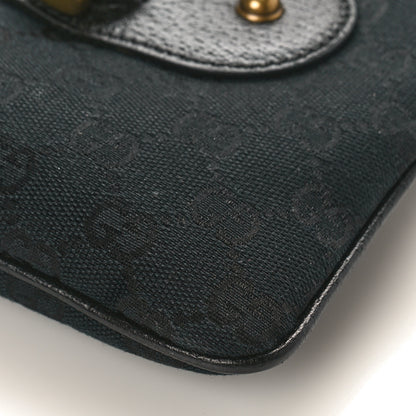 Gucci Monogram Studded Pelham Runway Flap Bag Black 8 of 8