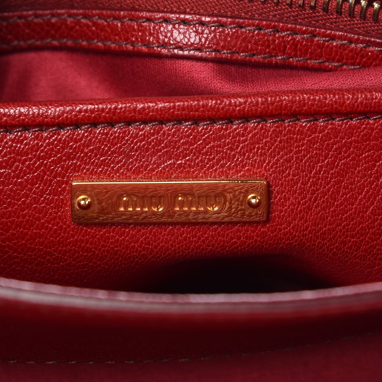 Goatskin Madras Shopping Tote Mandarino Rubino