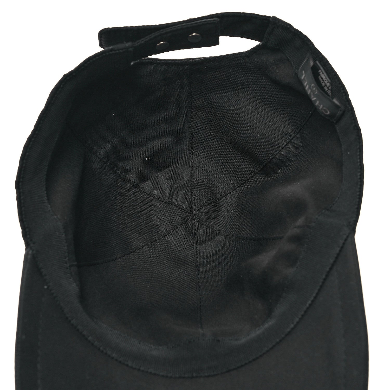 Chanel Cotton CC Cap Hat Black 7 of 9
