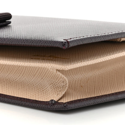 Salvatore Ferragamo Calfskin Vara Wallet On Chain Plum 9 of 16