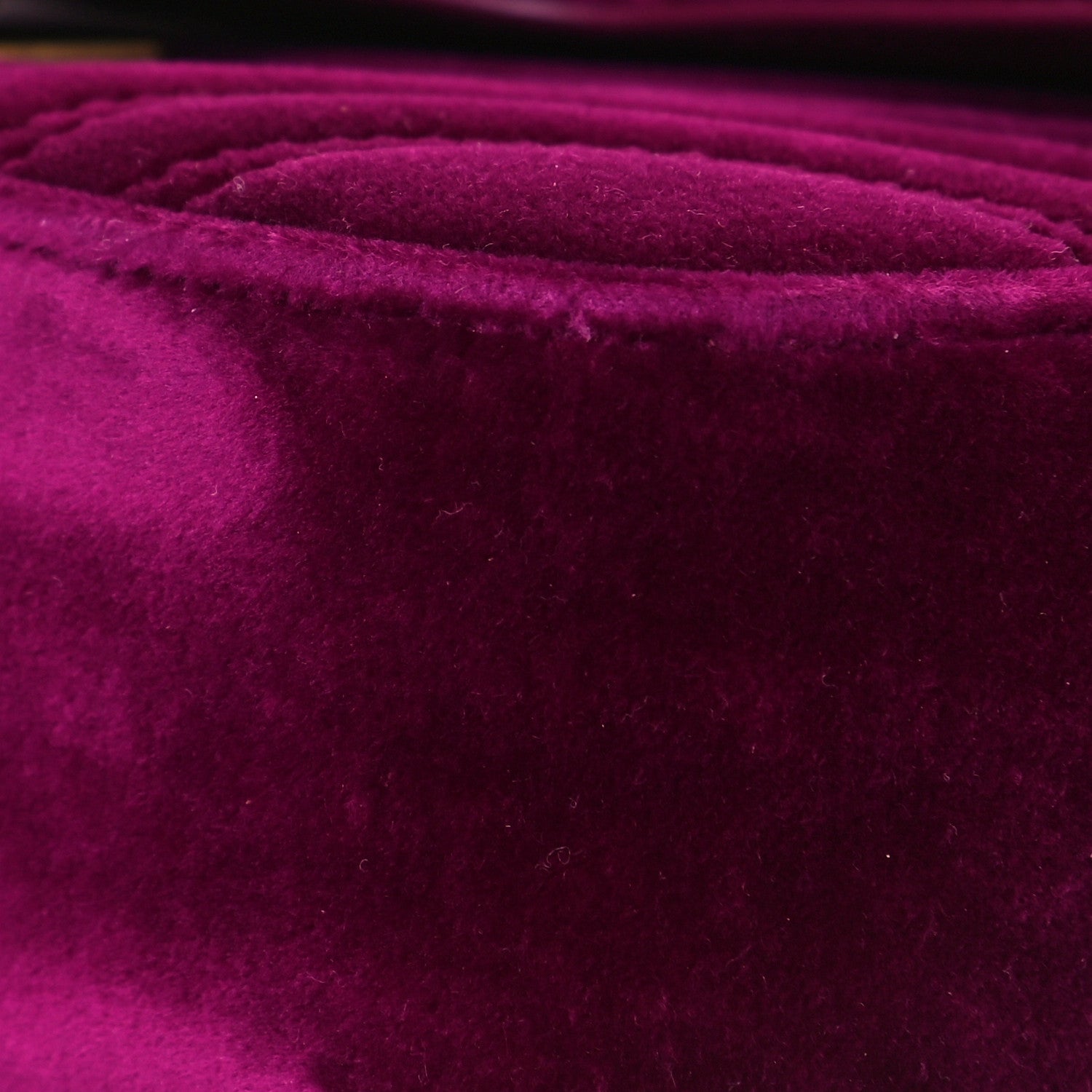 Gucci Velvet Matelasse Mini GG Marmont Shoulder Bag Fuchsia Violet Cyclamen 12 of 12