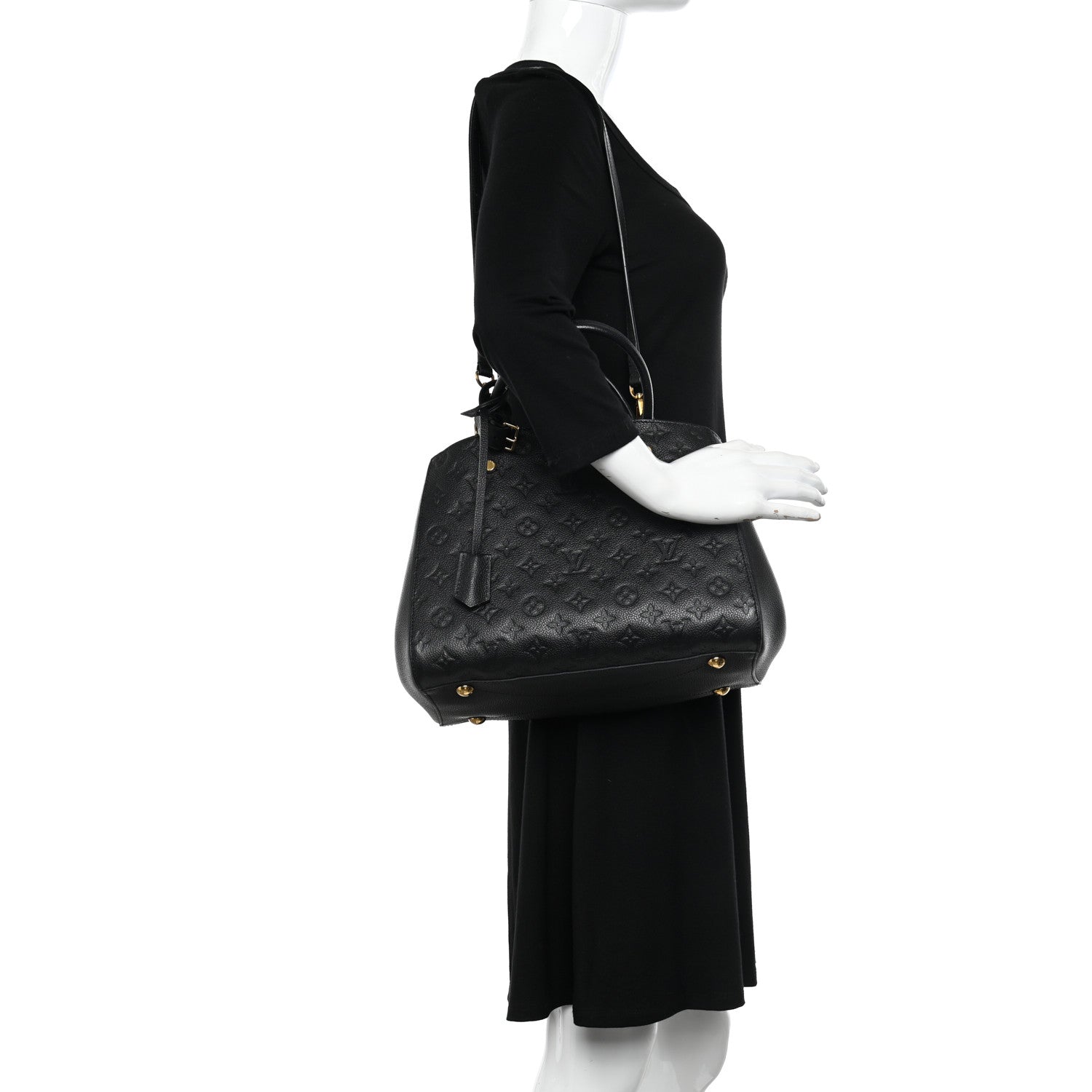 Louis Vuitton Empreinte Montaigne MM Black 2 of 10