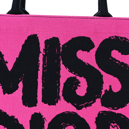 Christian Dior Canvas Embroidered Large Miss Dior Graffiti Book Tote Fuchsia Purple 8 of 10